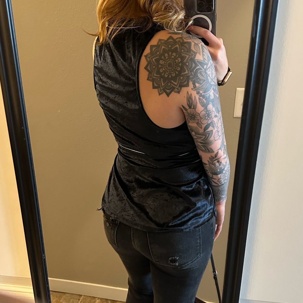 Free People Intimately Velvet Wrap Top - Picture 6 of 6